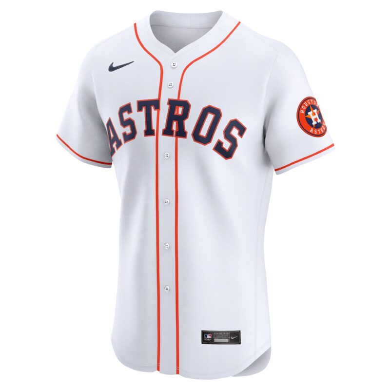 Houston Astros Home Vapor Premier Elite Patch Jersey - White - Image 2