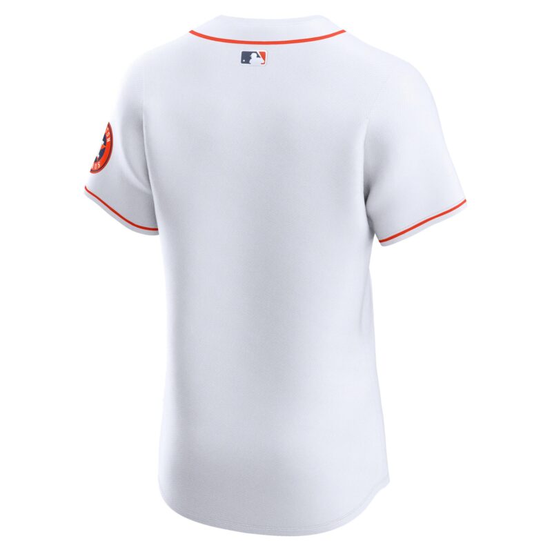 Houston Astros Home Vapor Premier Elite Patch Jersey - White - Image 3