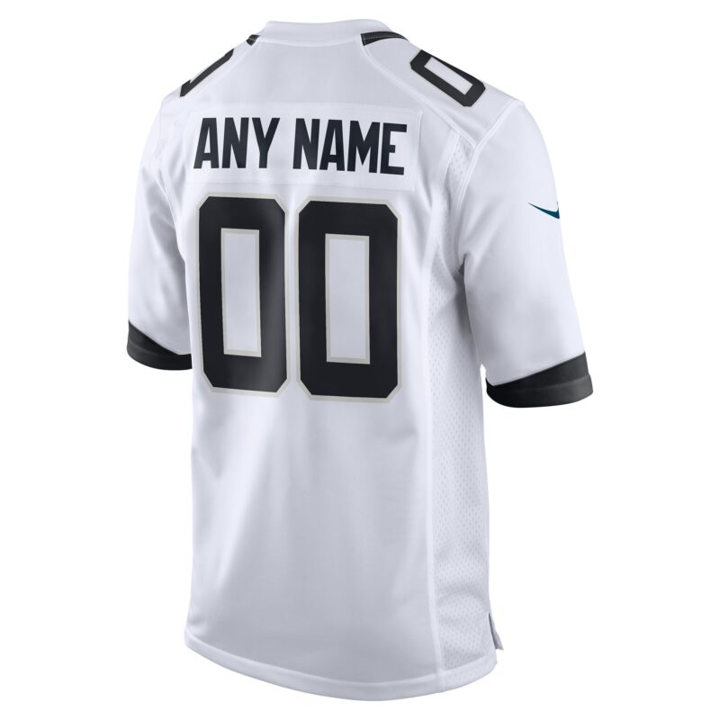 Jacksonville Jaguars Custom Game Jersey - White - Image 3
