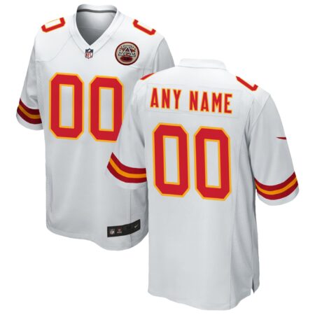 Kansas City Chiefs Custom Game Jersey - White