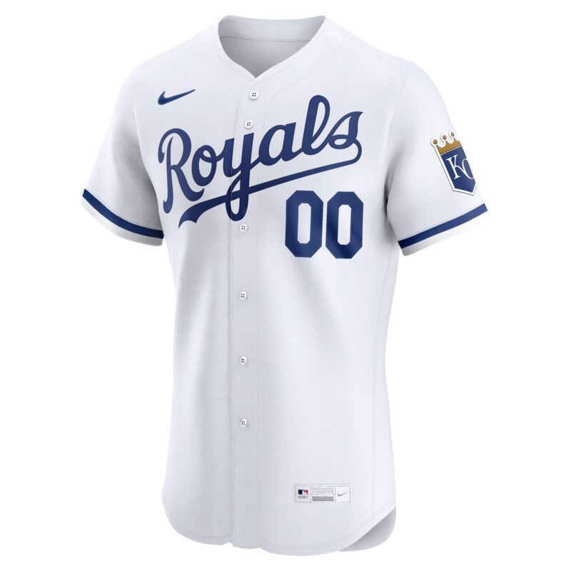 Kansas City Royals Home Elite Custom Jersey - White - Image 2