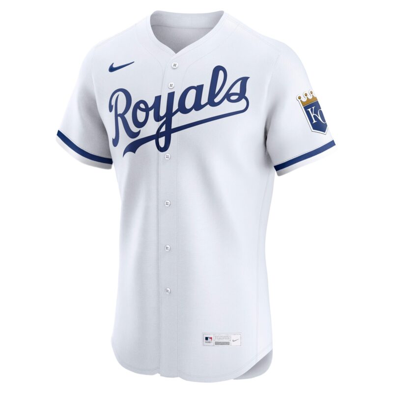 Kansas City Royals Home Elite Jersey - White - Image 2