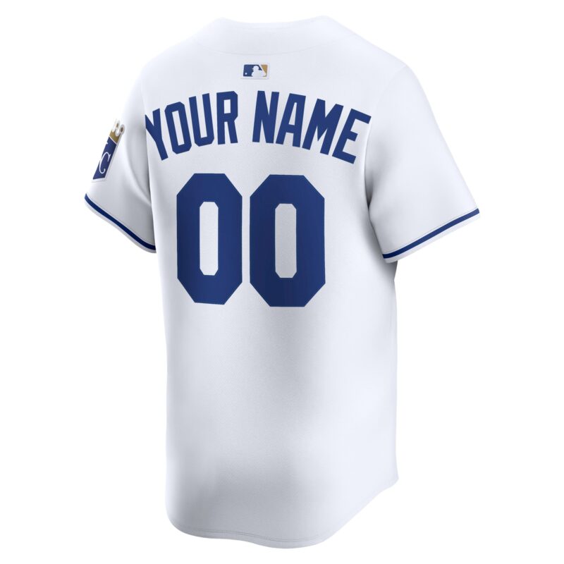 Kansas City Royals Home Limited Custom Jersey - White - Image 3