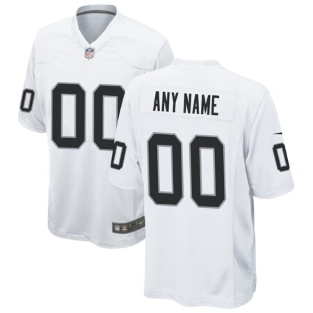 Las Vegas Raiders Custom Game Jersey - White