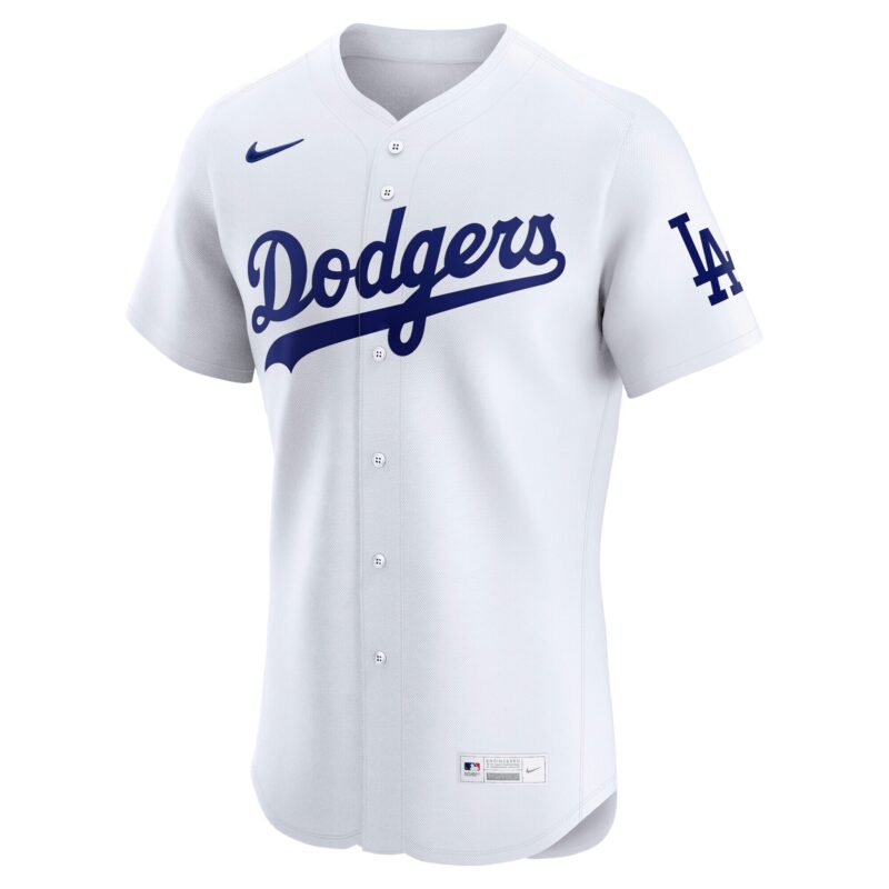 Los Angeles Dodgers Home Elite Jersey - White - Image 2