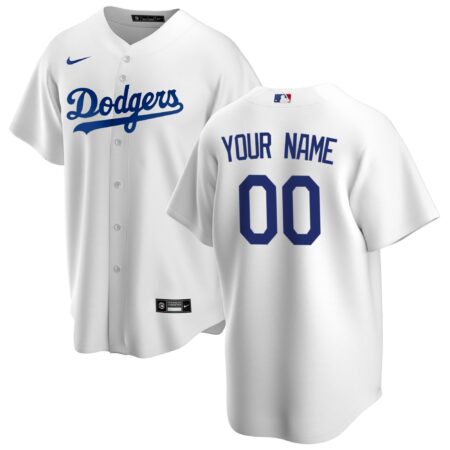 Los Angeles Dodgers Home Custom Jersey - White