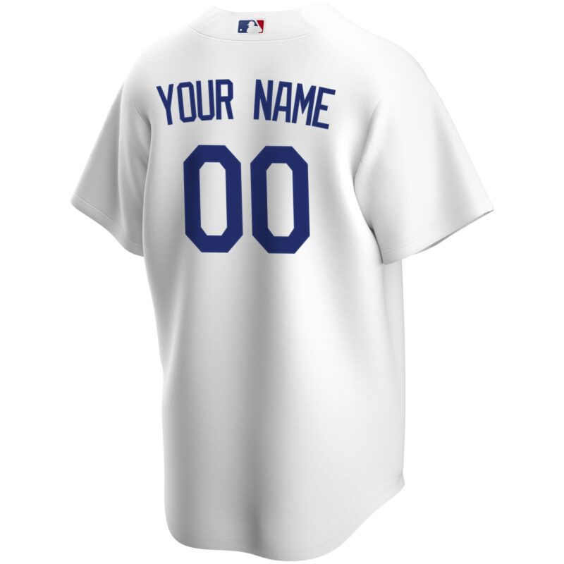 Los Angeles Dodgers Home Custom Jersey - White - Image 3