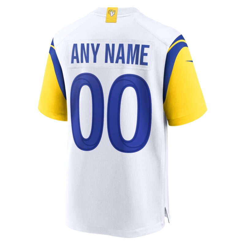 Los Angeles Rams Alternate Custom Jersey - White - Image 3