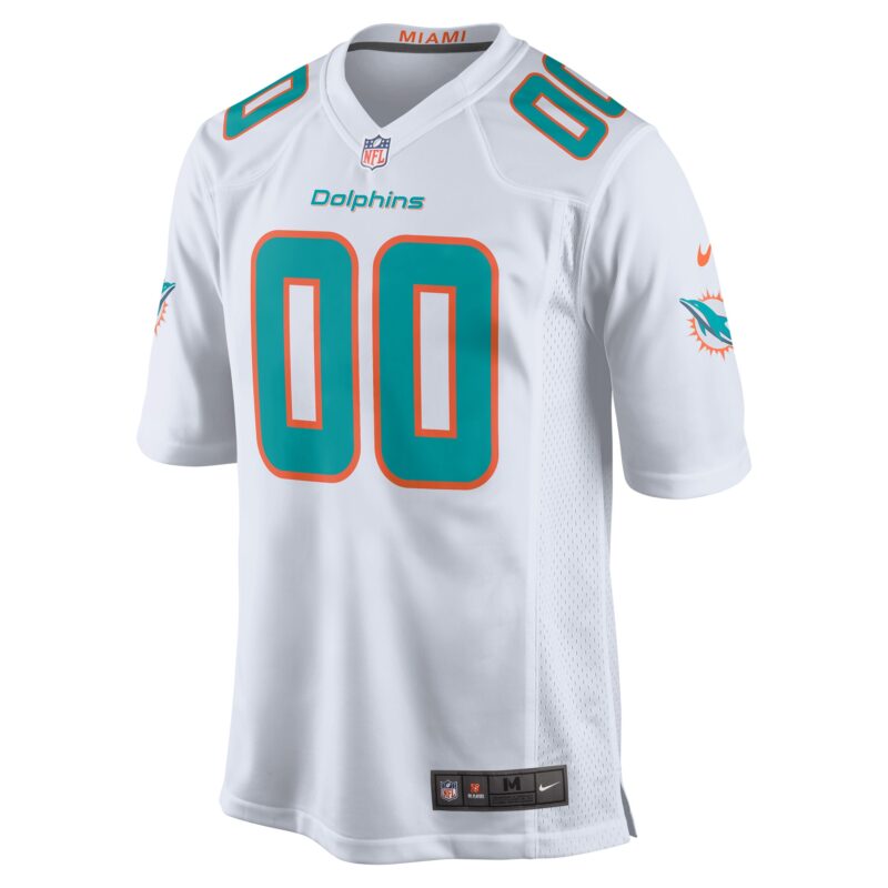 Miami Dolphins Custom Game Jersey - White - Image 2