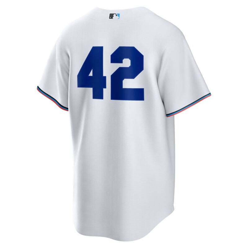 Miami Marlins Home 2025 Jackie Robinson Day Jersey - White - Image 3
