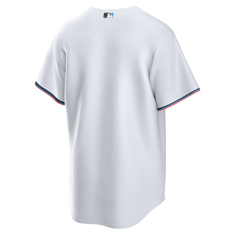Miami Marlins Home Blank Jersey - White - Image 3