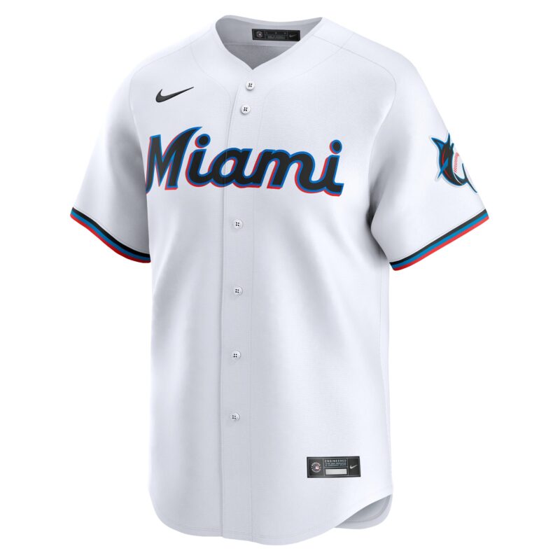 Miami Marlins #1 Dad Home Limited Jersey - White - Image 2
