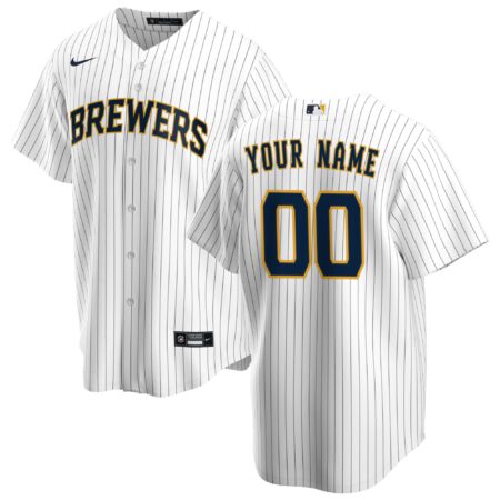 Milwaukee Brewers Alternate Custom Jersey - White
