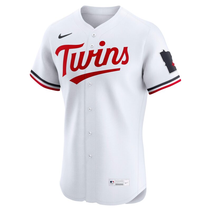 Minnesota Twins Home Elite Jersey - White - Image 2