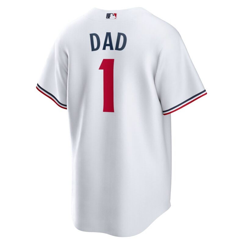 Minnesota Twins #1 Dad Home Jersey - White - Image 3
