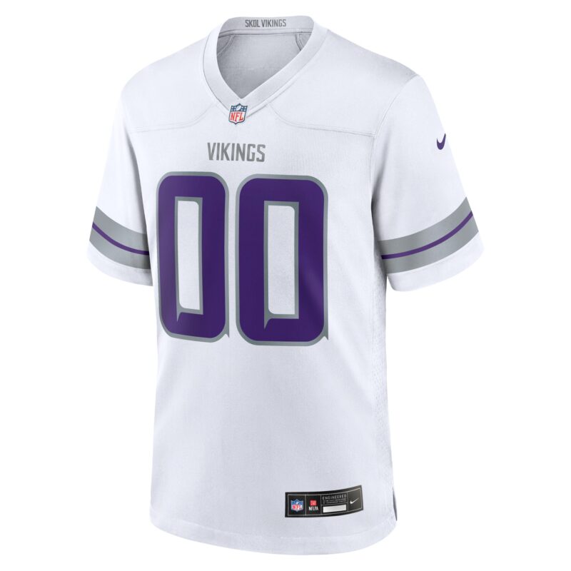 Minnesota Vikings Alternate Custom Game Jersey - White - Image 2