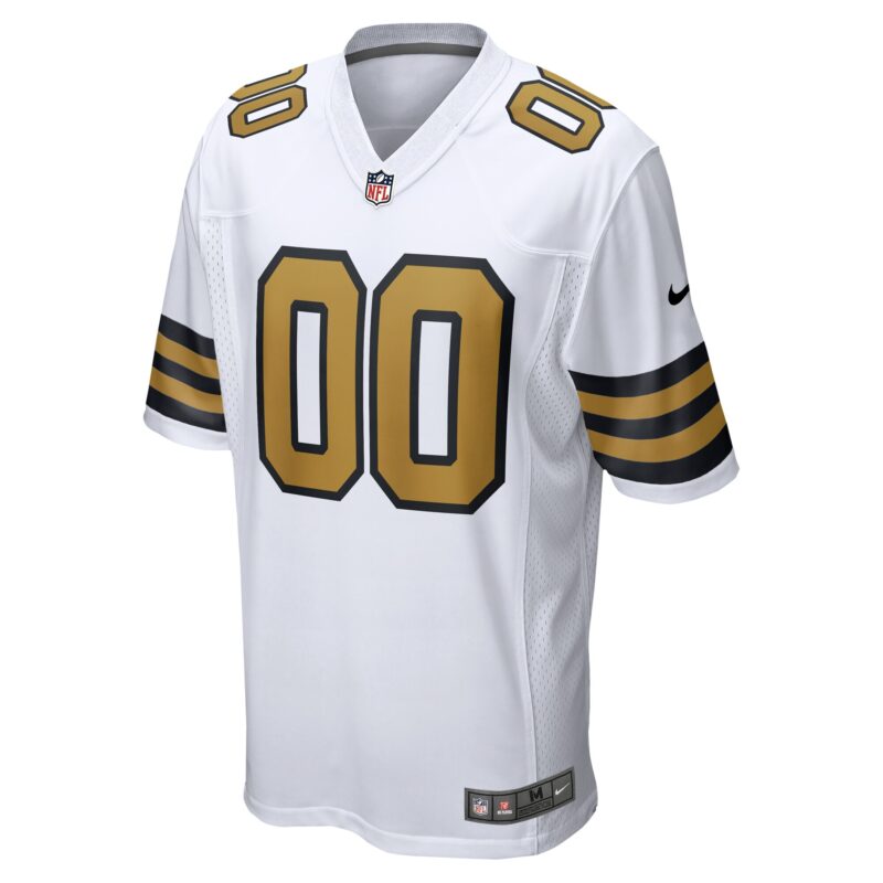 New Orleans Saints Alternate Custom Game Jersey - White - Image 2