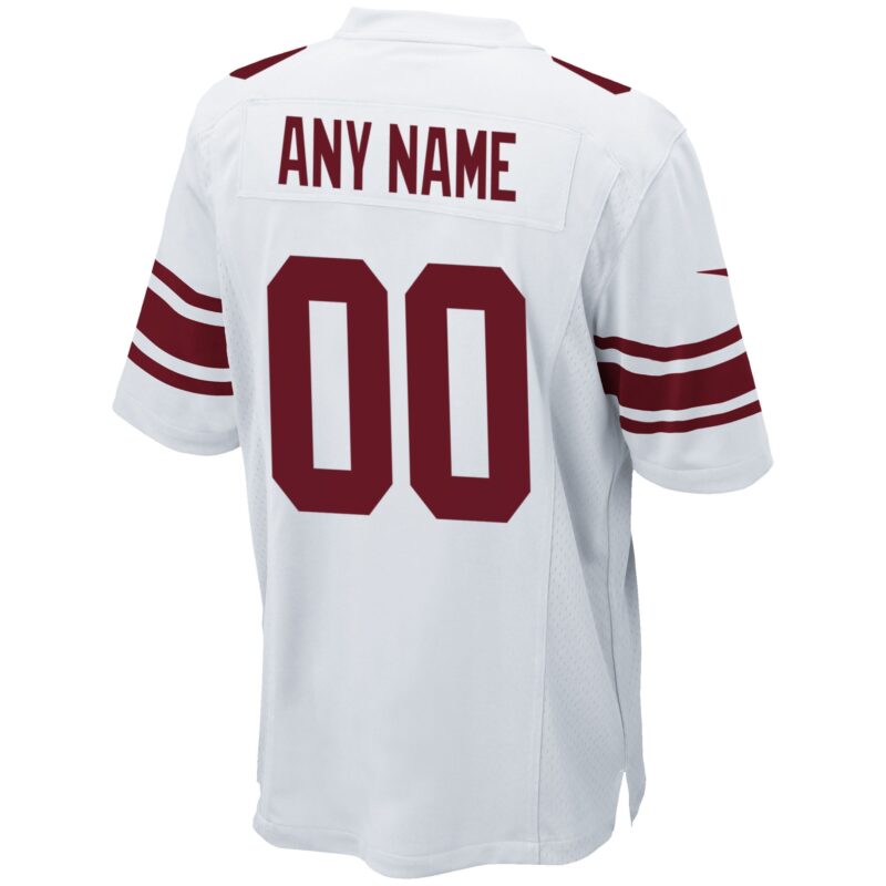New York Giants Custom Game Jersey - White - Image 3