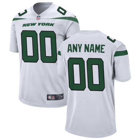 New York Jets Custom Game Jersey - White
