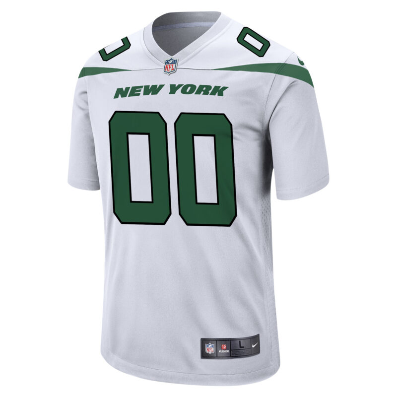 New York Jets Custom Game Jersey - White - Image 2