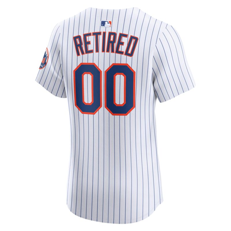 New York Mets Home Elite Pick-A-Player Retired Roster Jersey - White - Image 3
