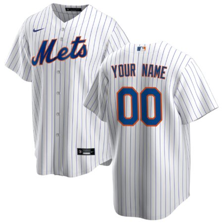 New York Mets Home Custom Jersey - White
