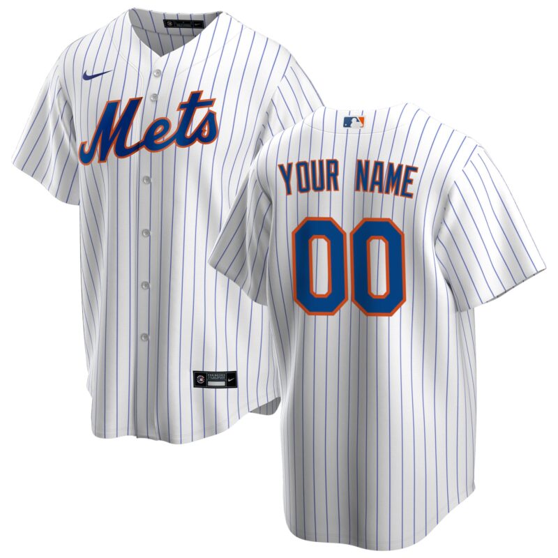 New York Mets Home Custom Jersey - White