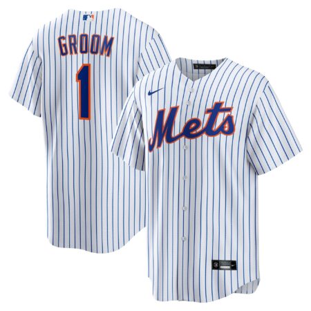 New York Mets #1 Groom Home Jersey - White