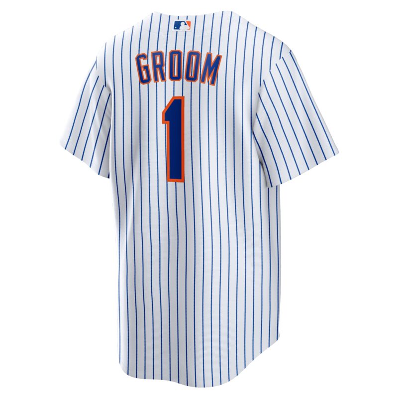New York Mets #1 Groom Home Jersey - White - Image 3