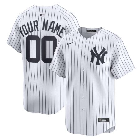 New York Yankees Home Limited Custom Jersey - White