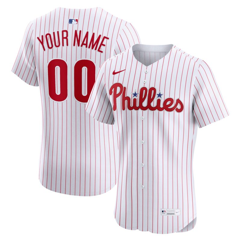Philadelphia Phillies Home Elite Custom Jersey - White