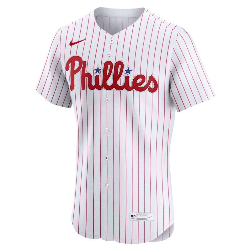 Philadelphia Phillies Home Elite Custom Jersey - White - Image 2