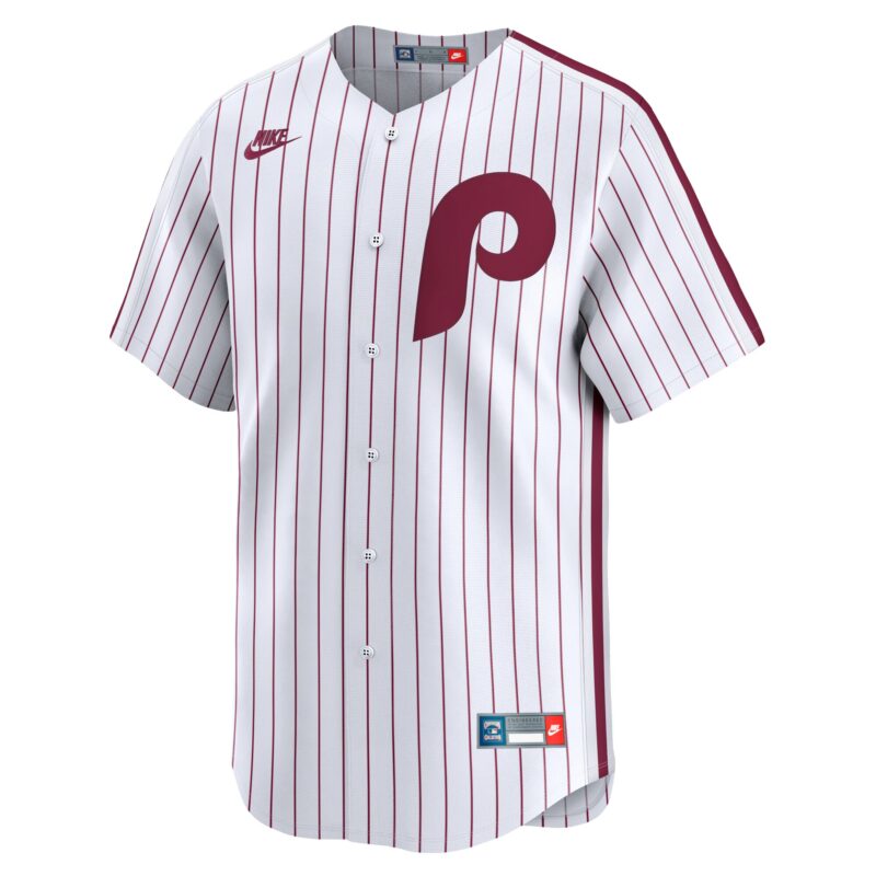 Philadelphia Phillies Throwback Cooperstown Collection Limited Jersey - White - Image 2