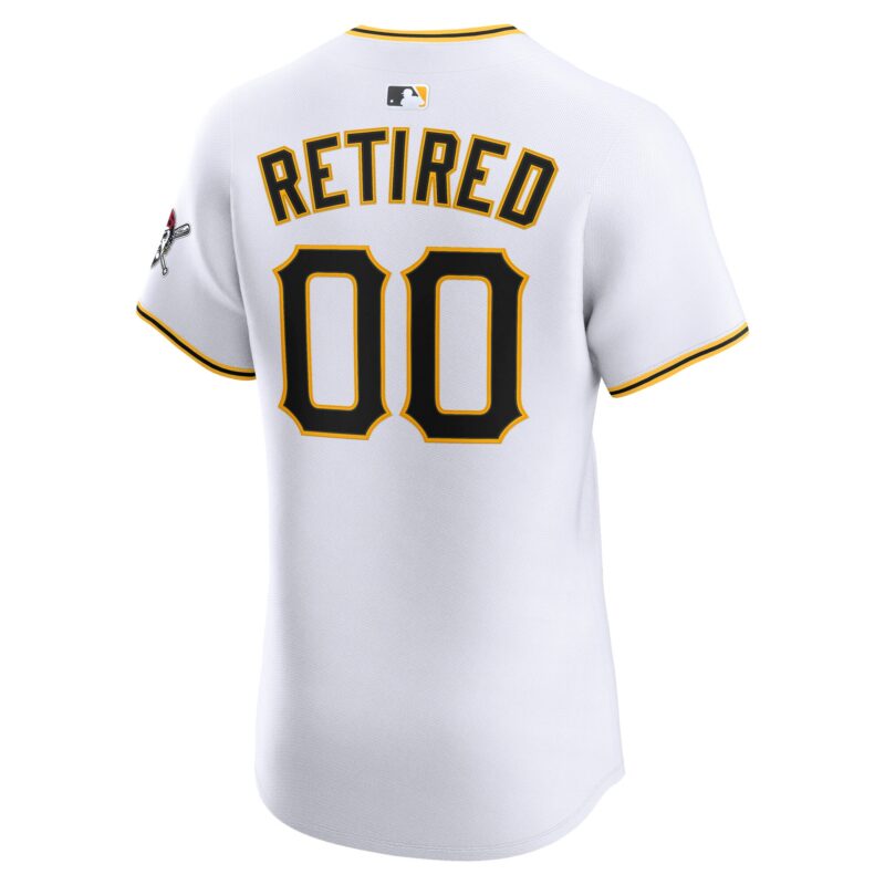 Pittsburgh Pirates Home Elite Pick-A-Player Retired Roster Jersey - White - Image 3