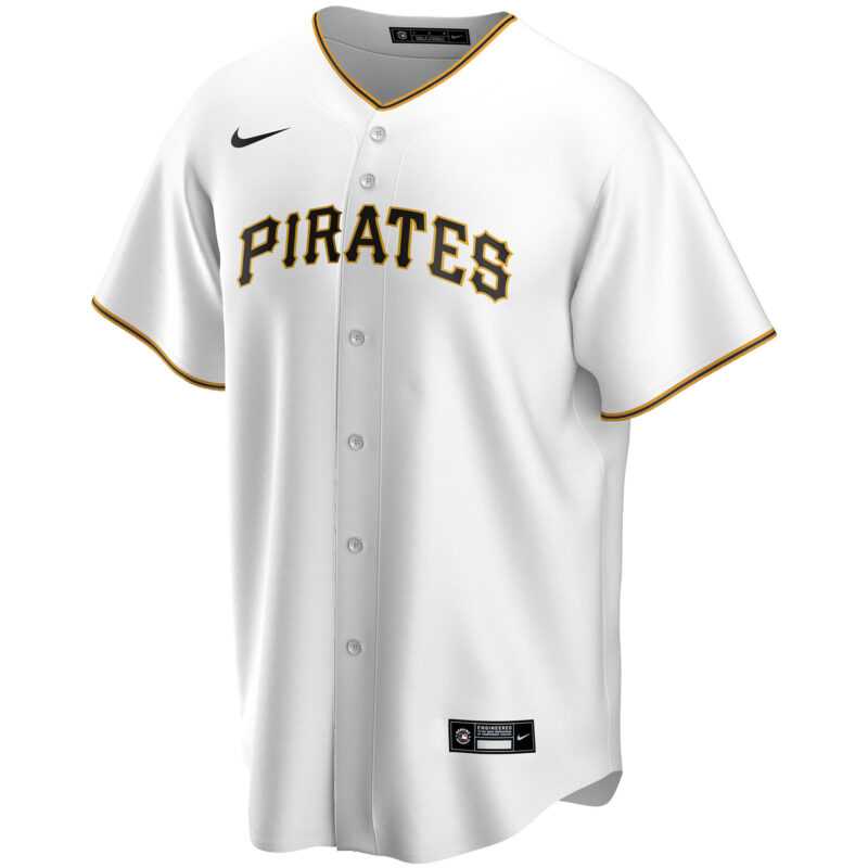 Pittsburgh Pirates Home Custom Jersey - White - Image 2