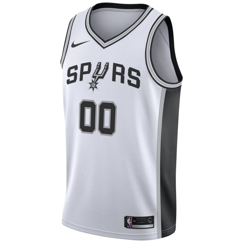 San Antonio Spurs Custom Swingman Jersey White - Association Edition - Image 2