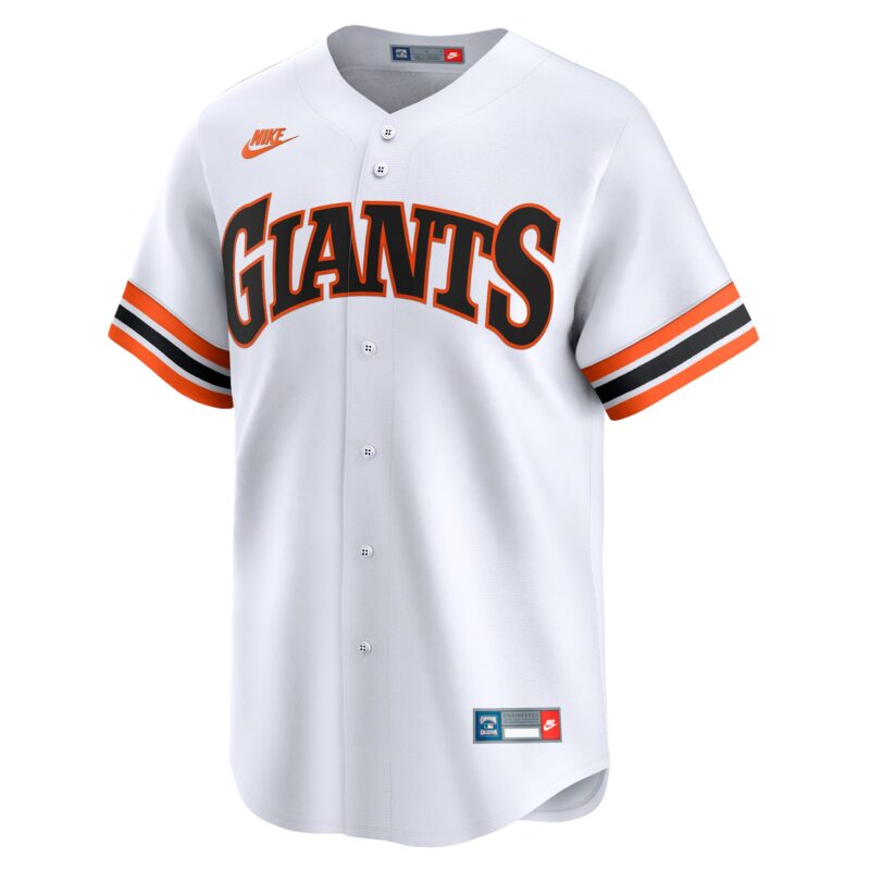 San Francisco Giants Throwback Cooperstown Collection Limited Jersey - White - Image 2
