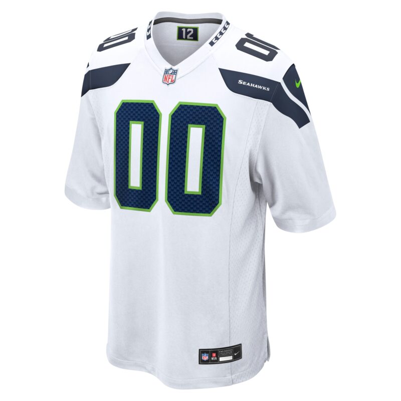 Seattle Seahawks Custom Game Jersey - White - Image 2