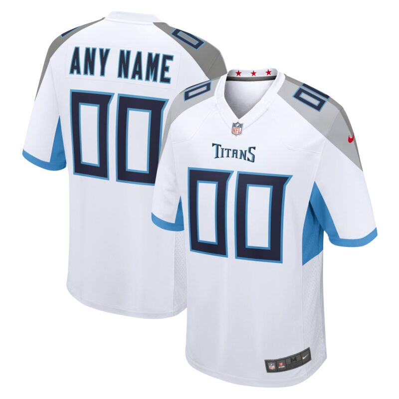 Tennessee Titans Custom Game Jersey - White