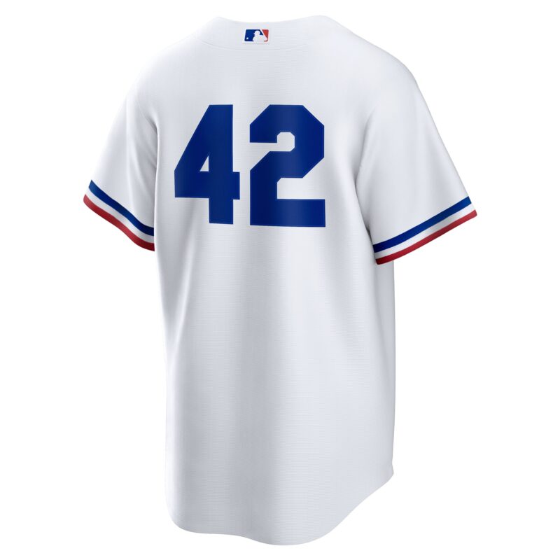 Texas Rangers Home 2025 Jackie Robinson Day Jersey - White - Image 3