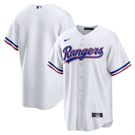 Texas Rangers Home Blank Jersey - White