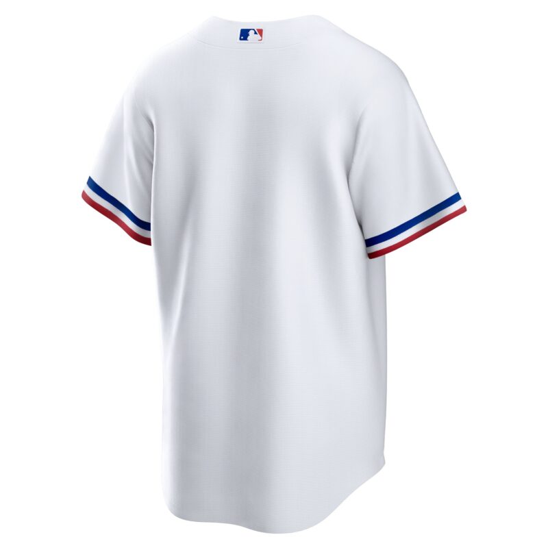 Texas Rangers Home Blank Jersey - White - Image 3