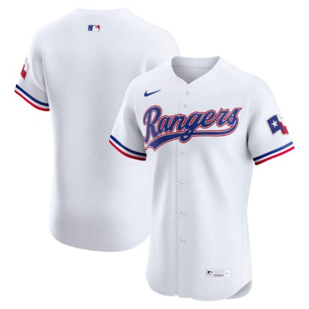 Texas Rangers Home Elite Jersey - White