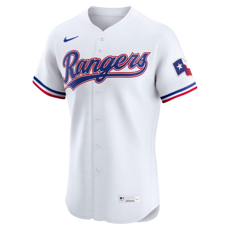 Texas Rangers Home Elite Jersey - White - Image 2