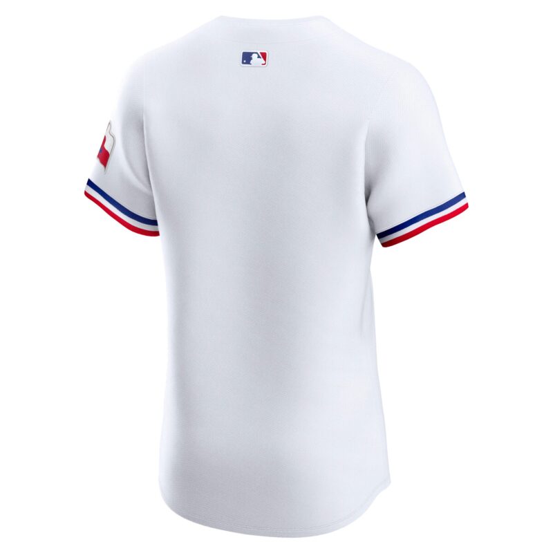 Texas Rangers Home Elite Jersey - White - Image 3
