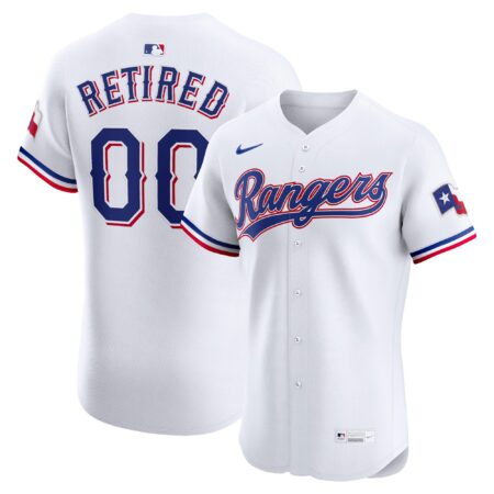 Texas Rangers Home Elite Pick-A-Player Retired Roster Jersey - White