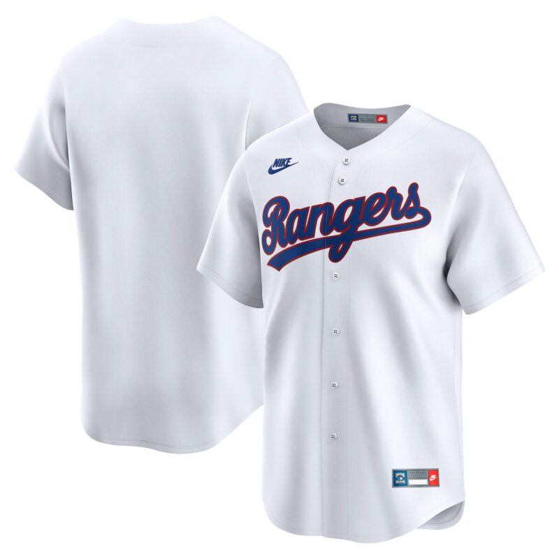Texas Rangers Throwback Cooperstown Collection Limited Jersey - White