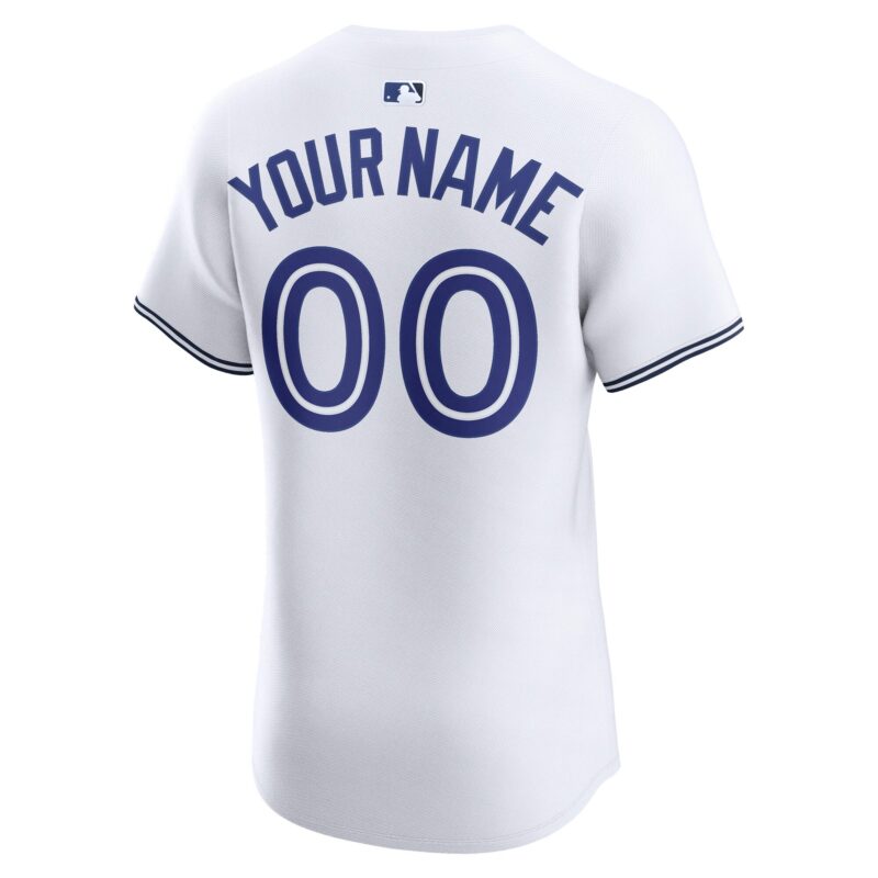 Toronto Blue Jays Home Elite Custom Jersey - White - Image 3