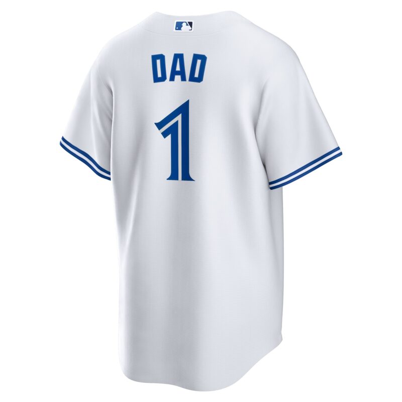 Toronto Blue Jays #1 Dad Home Jersey - White - Image 3