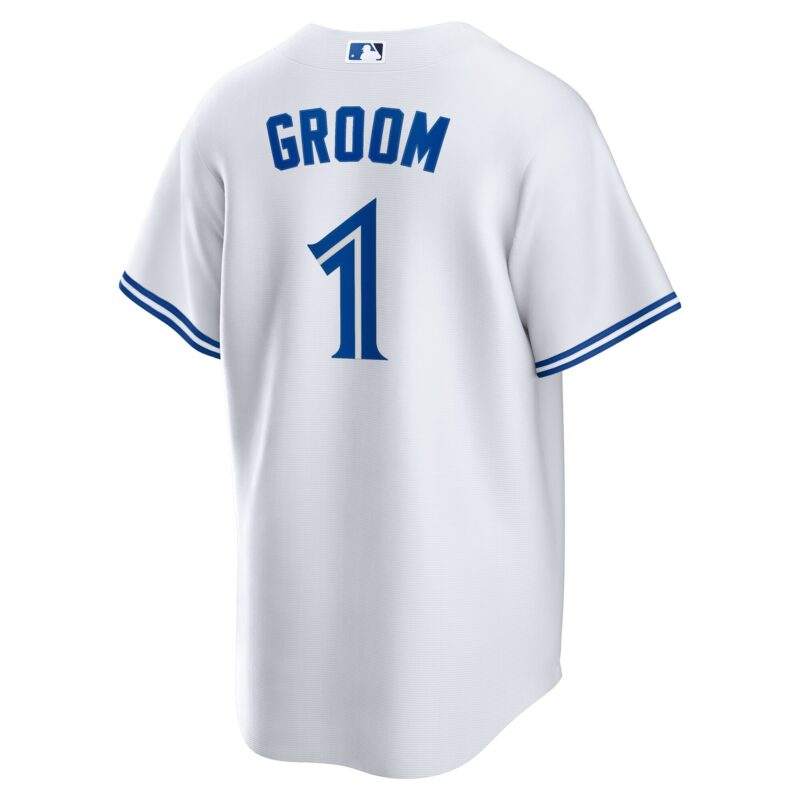 Toronto Blue Jays #1 Groom Home Jersey - White - Image 3